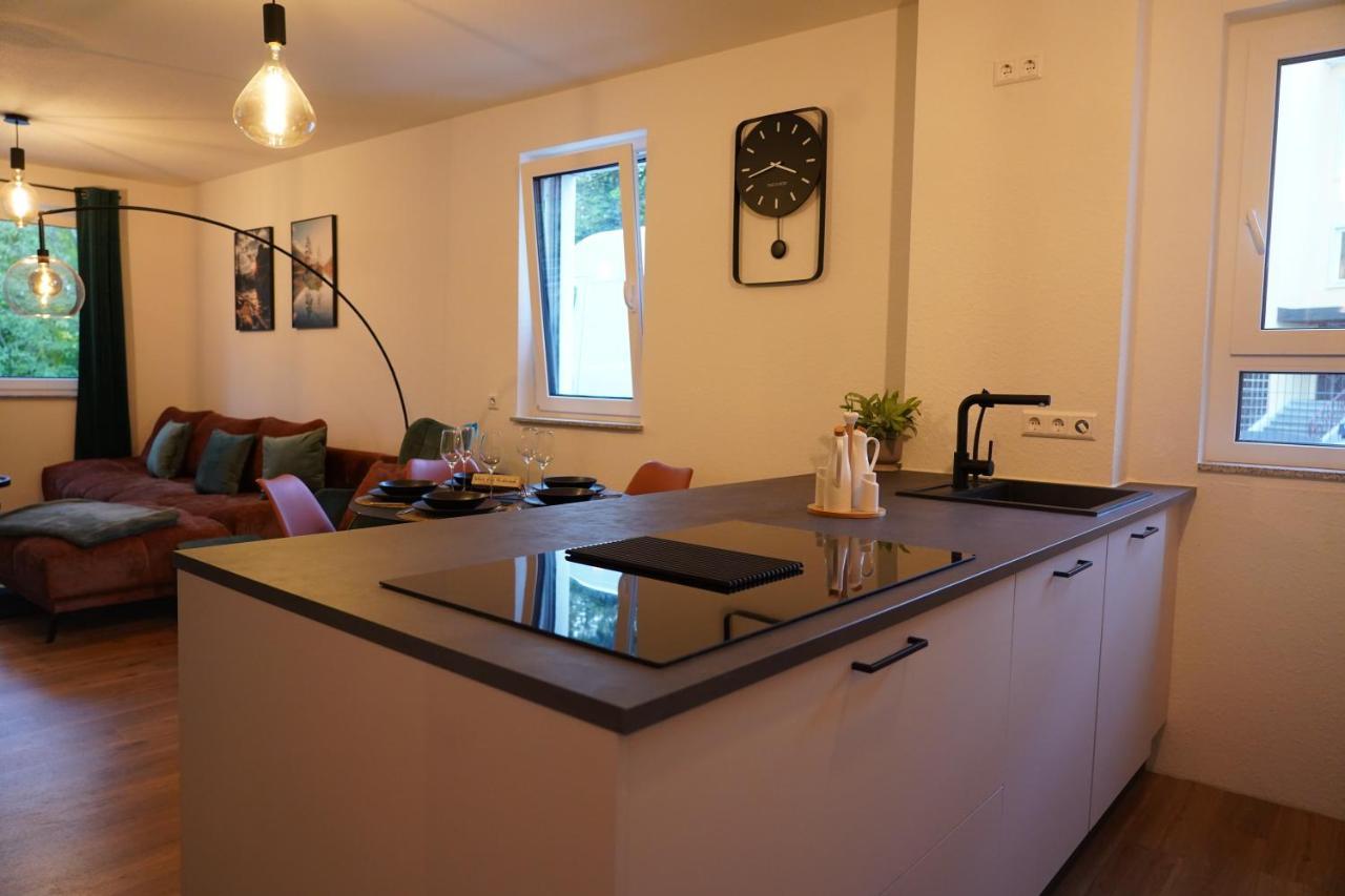 Design-Apartment I Direkt Im Zentrum I Boxspring I Nespresso I Terrasse Mit Garten I Parkplatz Bad Krozingen Exteriör bild