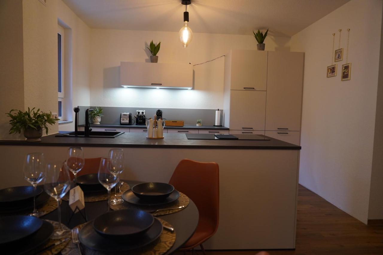 Design-Apartment I Direkt Im Zentrum I Boxspring I Nespresso I Terrasse Mit Garten I Parkplatz Bad Krozingen Exteriör bild